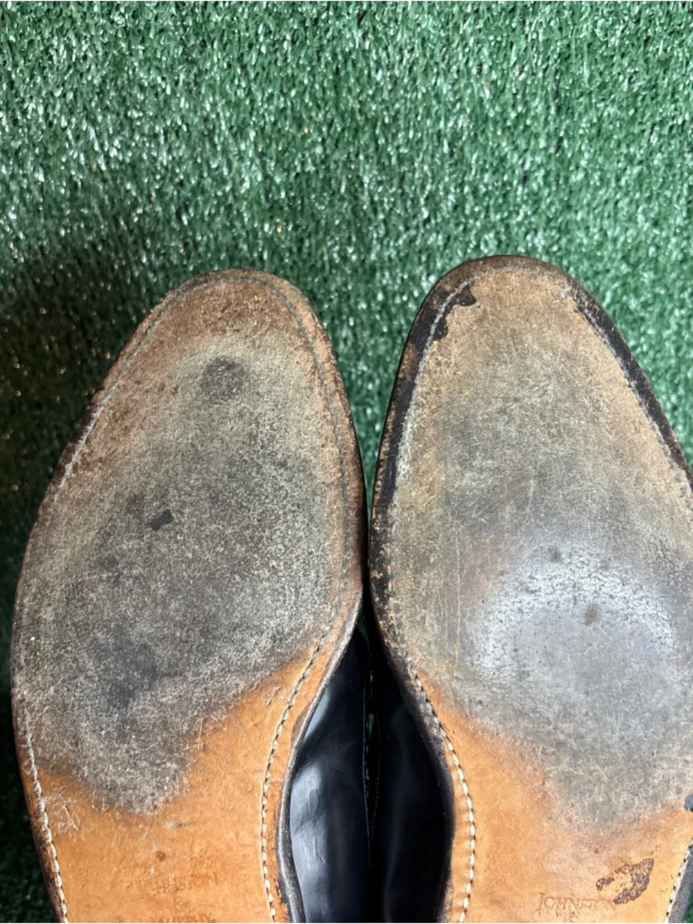 Johnston & Murphy Kiltie Loafers Mens Size 11‎ Black Leather Dress Shoes Wingtip